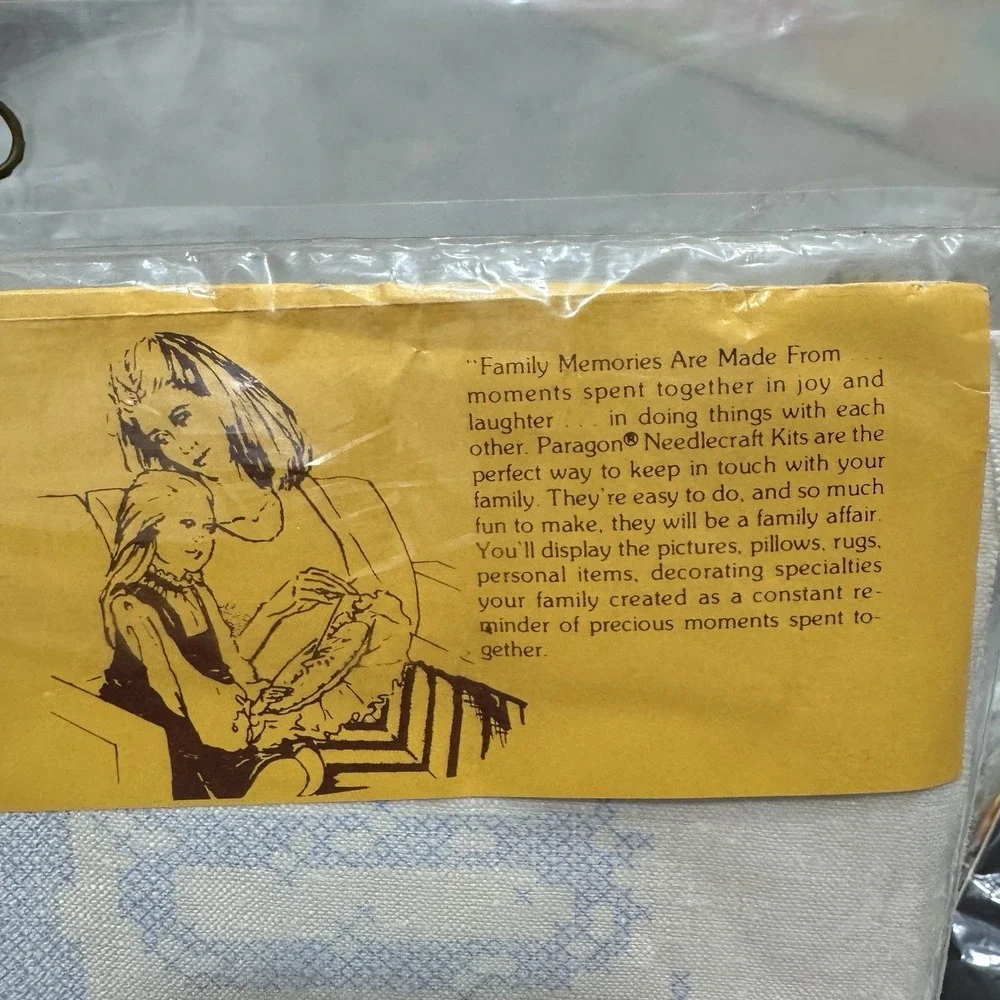 VTG Paragon Needlecraft Cross Stitch Kit 0555 GIVE US THIS DAY OUR DAILY BREAD
